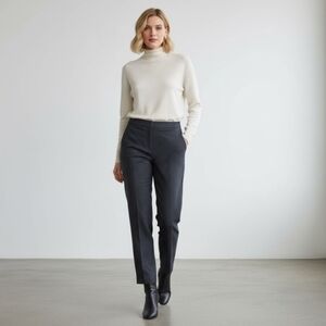 Theory Treeca Pull On Navy Pinstripe Pants